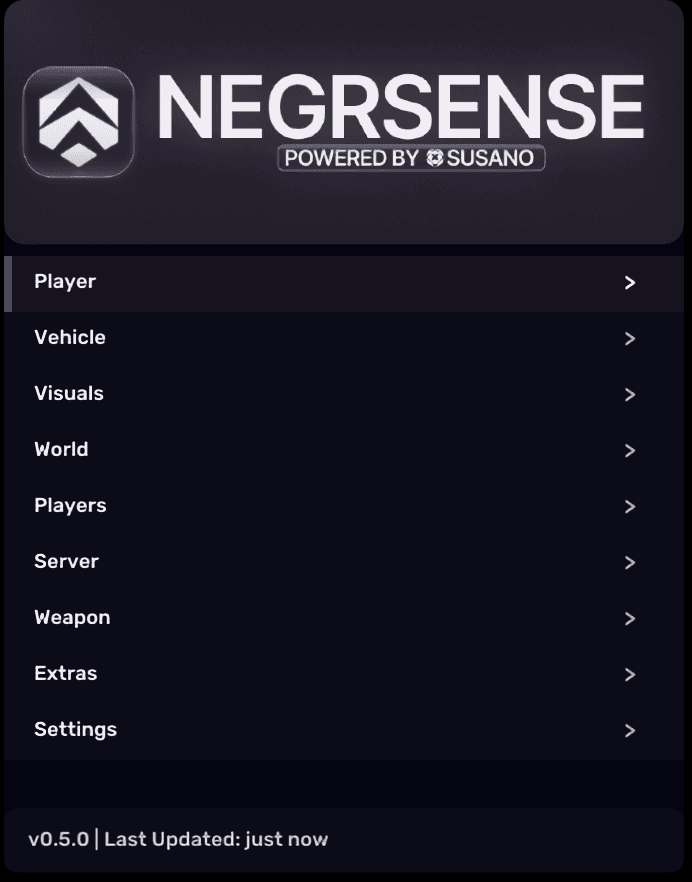 WX Menu Interface